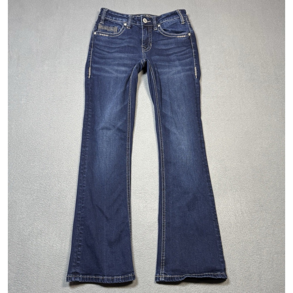 Rock&roll Cowgirl Jeans Womens 26x29 Midrise Bootcut Rodeo Ranch Indigo